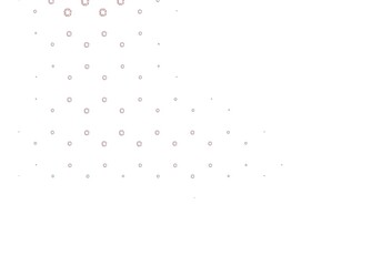 Light red vector template with circles.