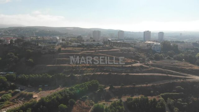 name of the city of Marseille in the mountain with drone