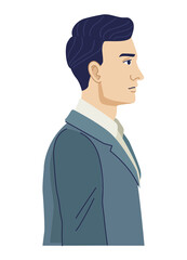 elegant caucasian man