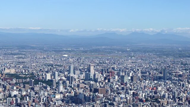 札幌藻岩山からの眺め・タイムラプス
