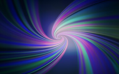 Dark Pink, Blue vector backdrop with curved lines.