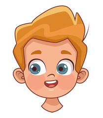 blond little boy head