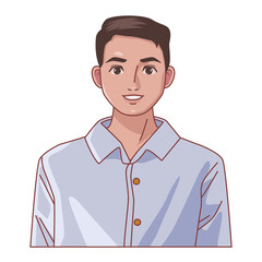 elegant man character