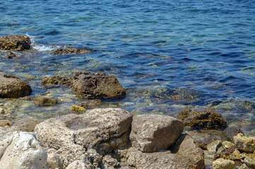 rocks in the sea