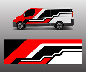 graphic abstract racing designs for vehicle Sticker vinyl wrap. Car decal vector