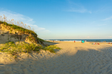 beach at sunset.  Ocracoke Island., North Carolina.