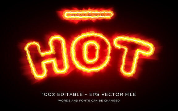 fire text effect style editable
