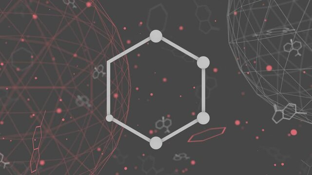 Carbon graphene nanomaterial chemical structure icon