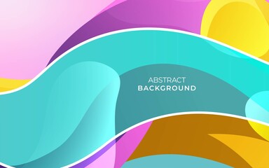 Obraz premium modern abstract liquid colorful background banner design. can be used on posters ,banner ,web and any more.