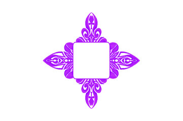 Purple swirl ornament border