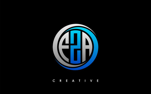 FZA Letter Initial Logo Design Template Vector Illustration