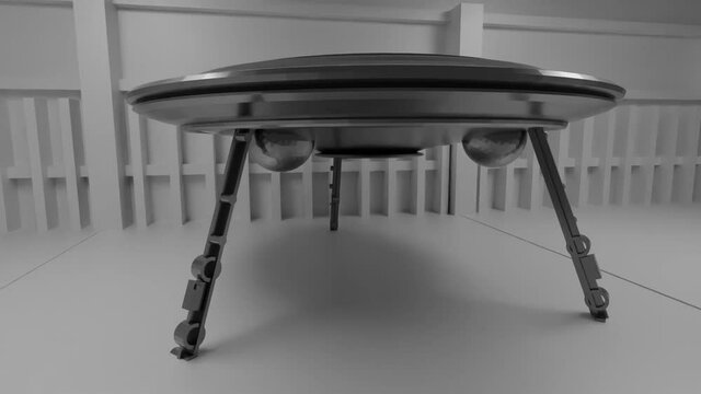 UFO in a hanger