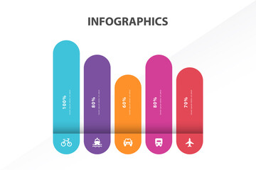 data bar business infographic diagram for presentation