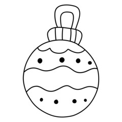 Christmas Decor outline design illustration for web, wedsite, application, presentation, Graphics design, branding, etc.