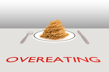 OVEREATING - lifestyle concept