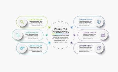 Business data visualization. timeline infographic icons designed for abstract background template milestone element modern diagram process technology digital marketing data presentation chart Vector
