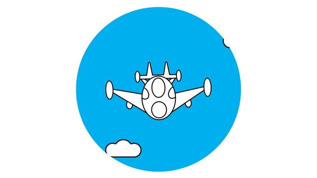 fighter jet doodle art animation. Great for Air Force Birthday