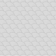 Japanese circle vector seamless pattern