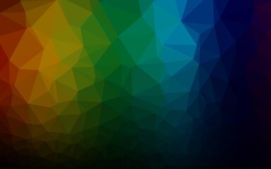 Obraz premium Dark Multicolor, Rainbow vector abstract mosaic pattern.