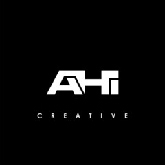 Obraz premium AHI Letter Initial Logo Design Template Vector Illustration