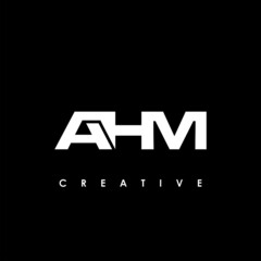 AHM Letter Initial Logo Design Template Vector Illustration