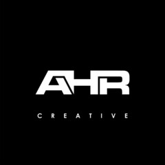 AHR Letter Initial Logo Design Template Vector Illustration