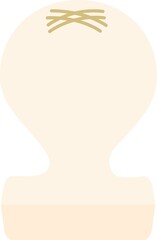 焼いた餅のポップでかわいいイラスト