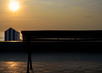 sunset at the beach © adrian