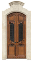 Obraz premium Entrance classic doors for the house