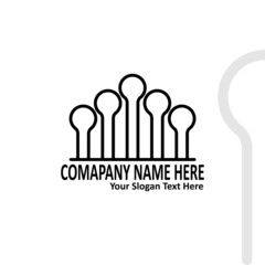 Abstract logo design, logo icon Isolated On White Background, Vector Illustration