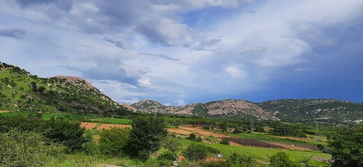 view of the hills of region