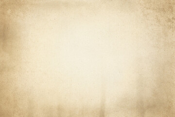 Aged texture of old vintage brown parchment paper, can be use as abstract background, wallpaper,  webpage, copy space for text.
