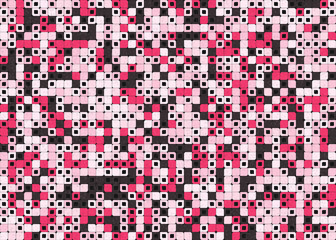 Fototapeta premium Abstract Geometric Pattern generative computational art illustration