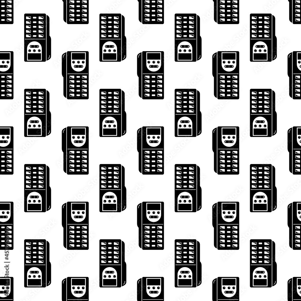 Poster remote controller pattern seamless background texture repeat wallpaper geometric vector