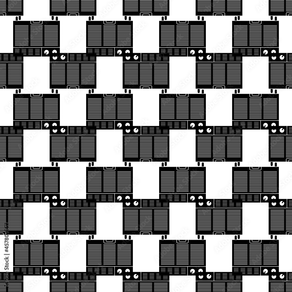 Poster window air conditioner pattern seamless background texture repeat wallpaper geometric vector