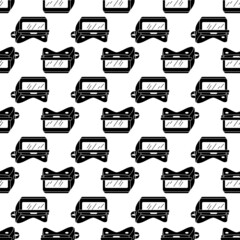 Welder mask pattern seamless background texture repeat wallpaper geometric vector