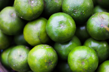 Fresh green fruit and lots of fruit