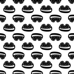 Swimming glasses pattern seamless background texture repeat wallpaper geometric vector