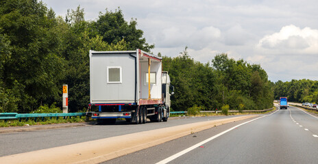 Large Haulage Vehicle In Lay by