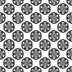 Spinning fortune wheel pattern seamless background texture repeat wallpaper geometric vector