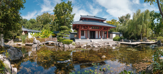 Hubei Wuhan Garden Expo Park summer scenery, China