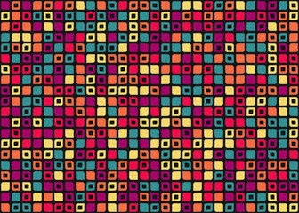 Abstract Geometric Pattern generative computational art illustration