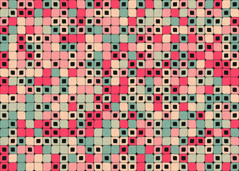 Abstract Geometric Pattern generative computational art illustration
