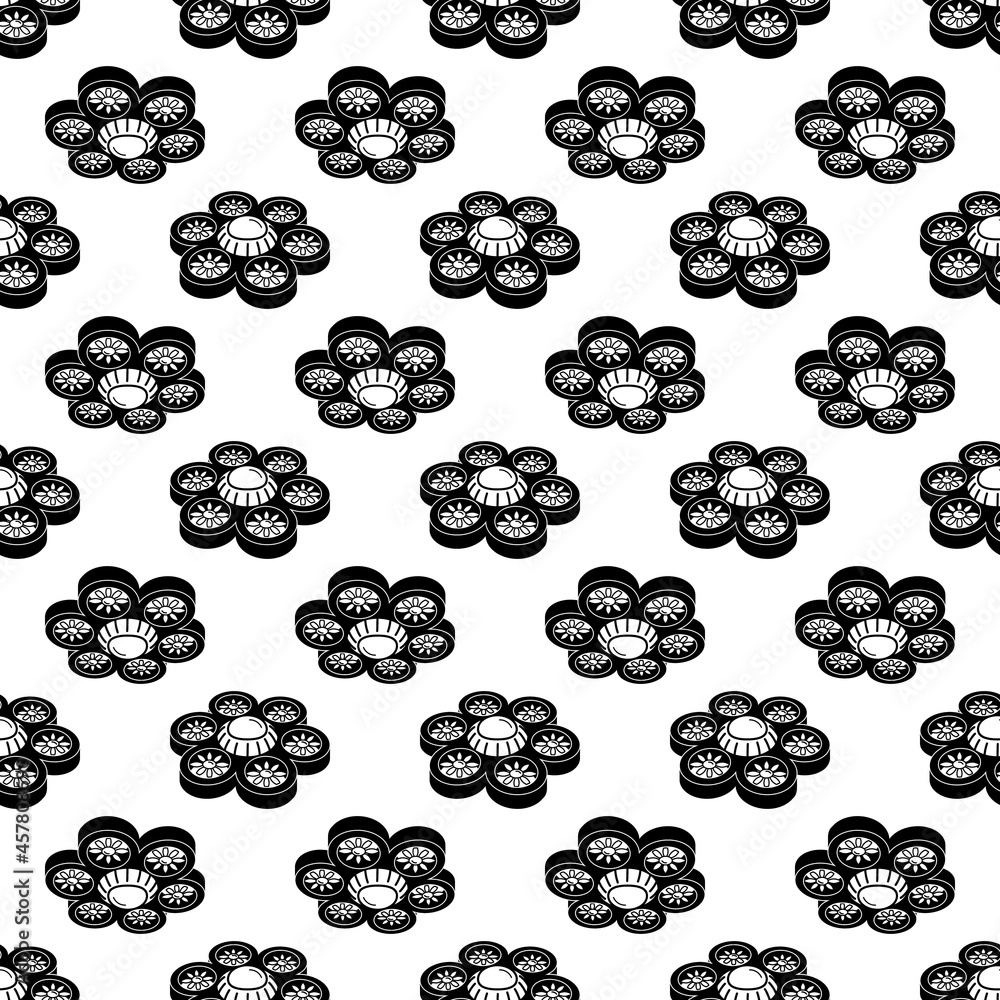 Aufkleber protected hexacopter pattern seamless background texture repeat wallpaper geometric vector