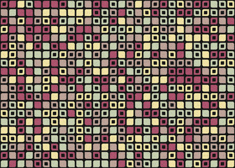 Abstract Geometric Pattern generative computational art illustration
