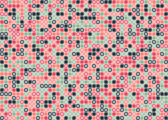 Fototapeta premium Abstract Geometric Pattern generative computational art illustration