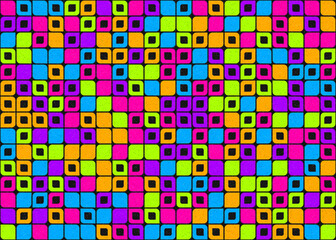 Abstract Geometric Pattern generative computational art illustration