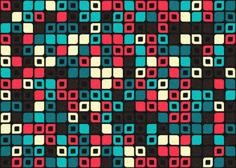 Abstract Geometric Pattern generative computational art illustration
