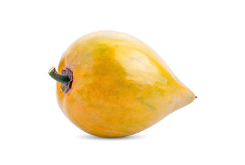 canistel fruit (Egg fruit, Tiesa, Yellow sapote, Canistelsapote, Chesa, Pouteria lucuma) isolated on white background