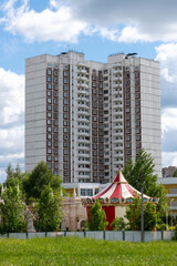 16 Zelenograd microdistrict in Moscow, Russia